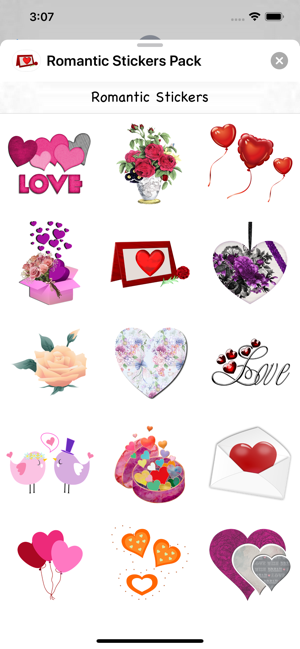 Romantic Stickers Pack(圖1)-速報App