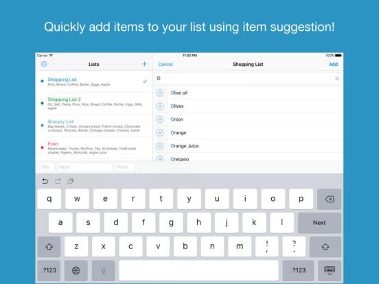 Shoppylist - Grocery List screenshot