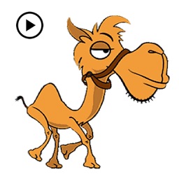 Animated Funny Camel Sticker