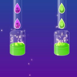 Green purple drops