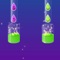 App for playing where you need to to touch the pot to cover it from purple dangerous drops