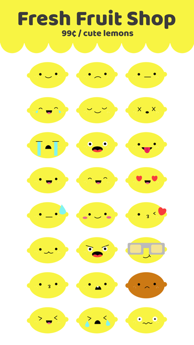 Cute Lemon Stickers screenshot 2