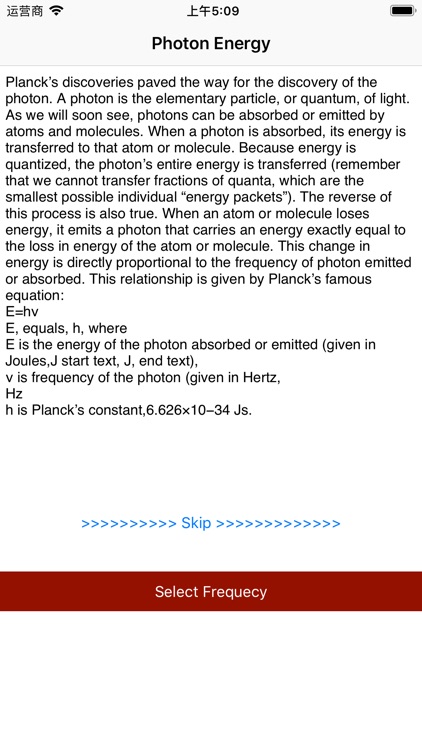 Calculate Photon Energy