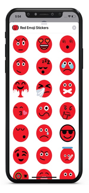 Red Emoji Stickers(圖1)-速報App