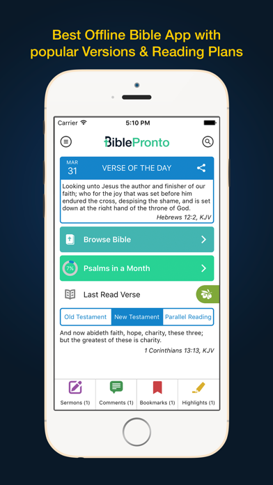 How to cancel & delete Bible Pronto - Holy Bible App from iphone & ipad 1