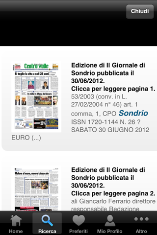 Giornale di Sondrio screenshot 3