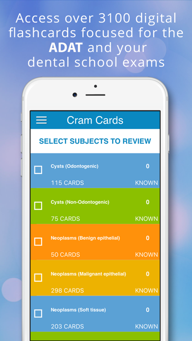 How to cancel & delete ADAT Oral Diagnosis Cram Cards from iphone & ipad 1