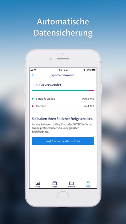 Swisscom myCloud screenshot-3