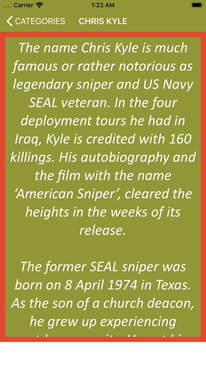 Chris Kyle Wisdom screenshot-3