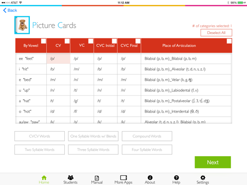 Apraxia Picture Sound Cards Pr screenshot 3