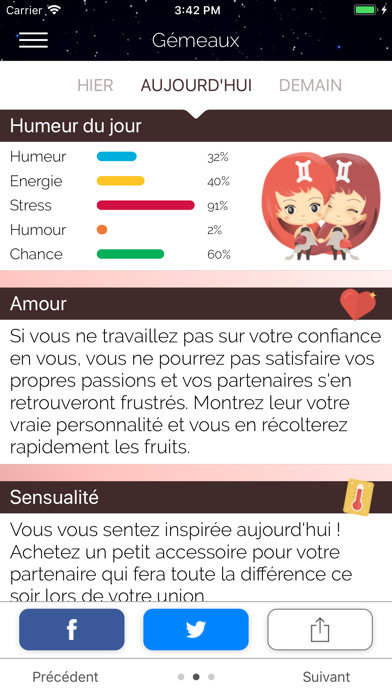 Screenshot #1 pour Horoscope Gémeaux du Jour