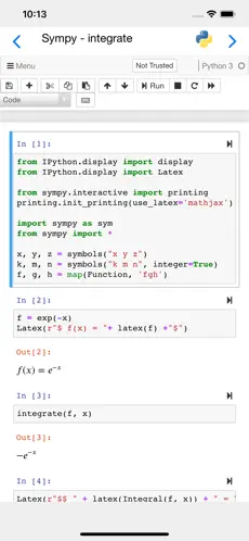 Screenshot 3 Carnets - Jupyter iphone