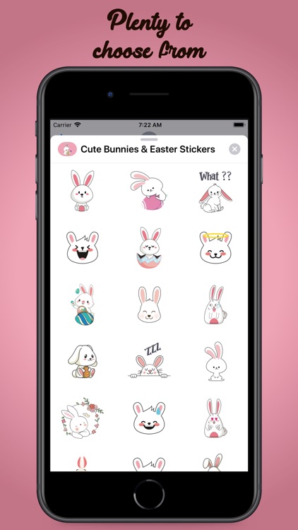 Cute Bunnies & Easter Stickers screenshot-3
