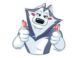 Husky Boy Emoji Stickers