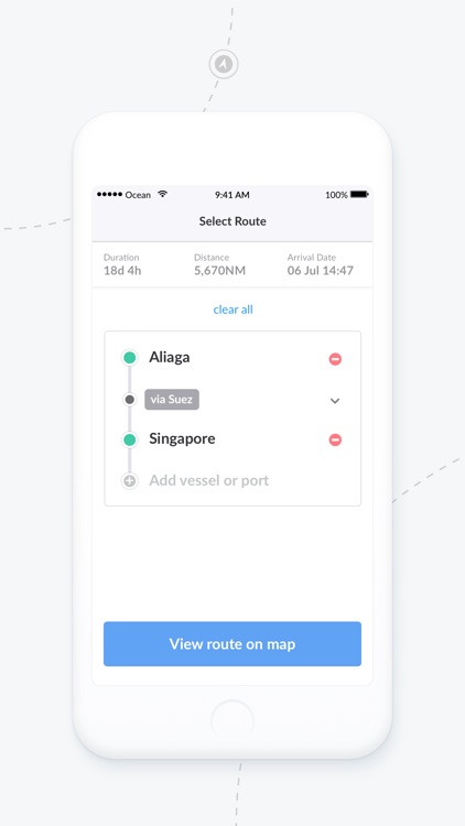 Signal Ocean - Distance Tool