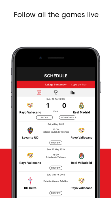 Rayo Vallecano - App oficial screenshot 2
