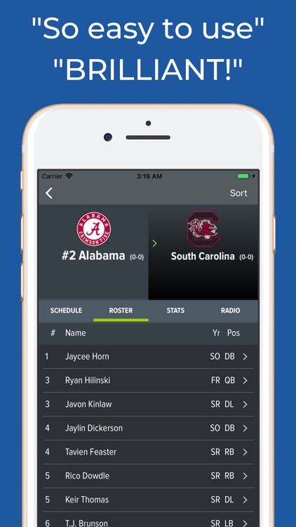 South Carolina Football App