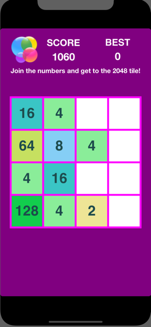 2048 Puzzle Game 512 1024 4096