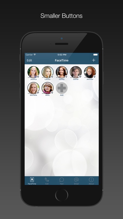 FaceDial for use with FaceTime