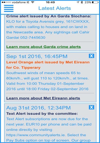 CommunityAlerts.ie screenshot 2