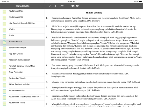 Paket Hadits for iPadのおすすめ画像5