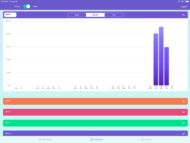 Yourtrak School Timer App