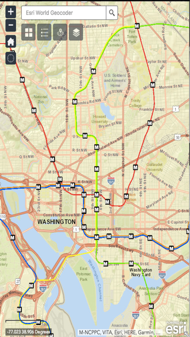 Washington DC Metro Map screenshot 2