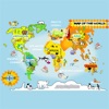 Icon Animals with the world map