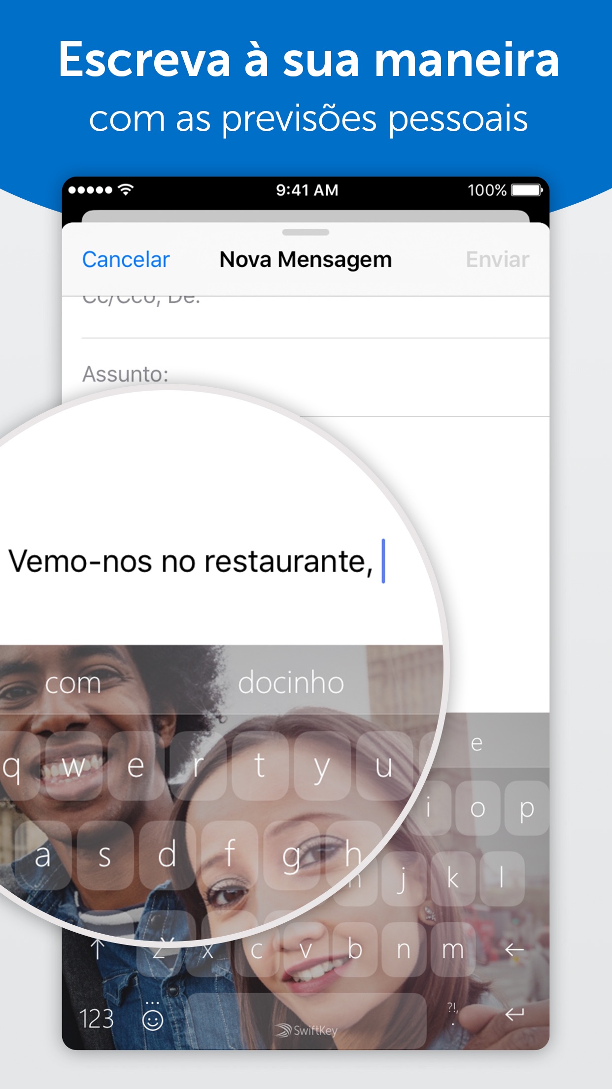 Screenshot do app Teclado SwiftKey