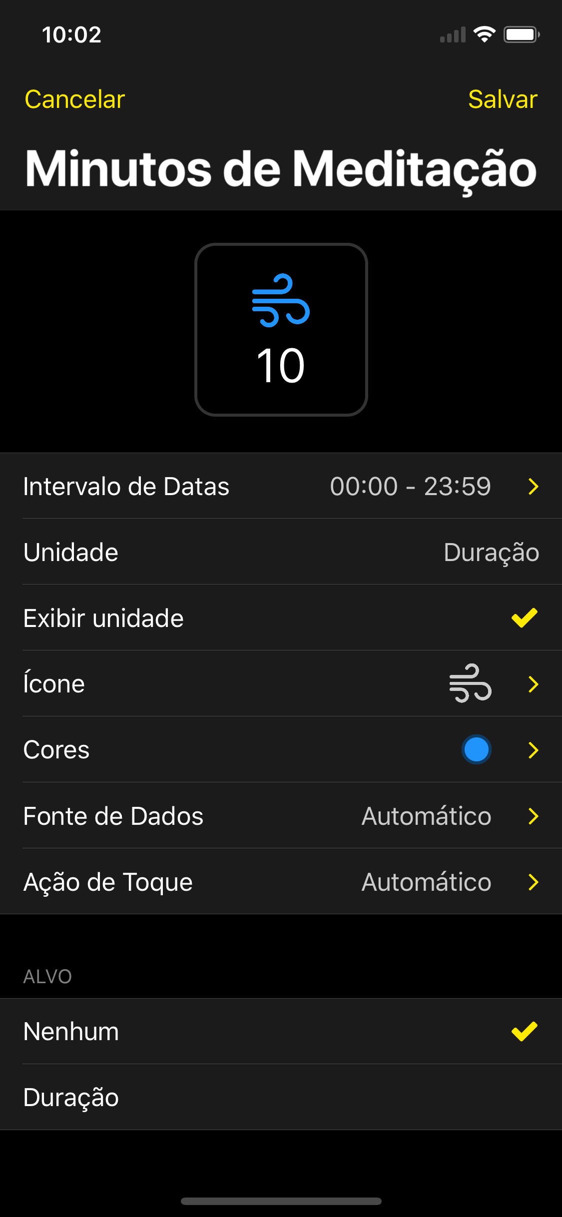 Screenshot do app HealthFace