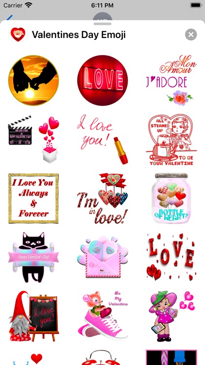 Valentine's Day Love Emoji screenshot-3