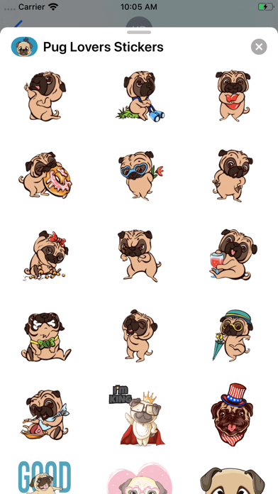 Pug Lovers Stickers screenshot 3