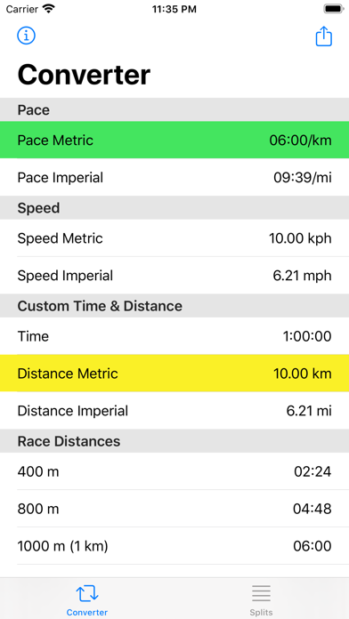 Runner's Calculator, Converter screenshot 3