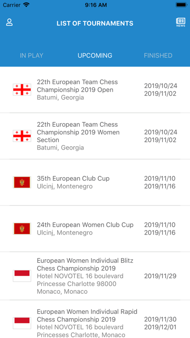 European Chess Union screenshot 2