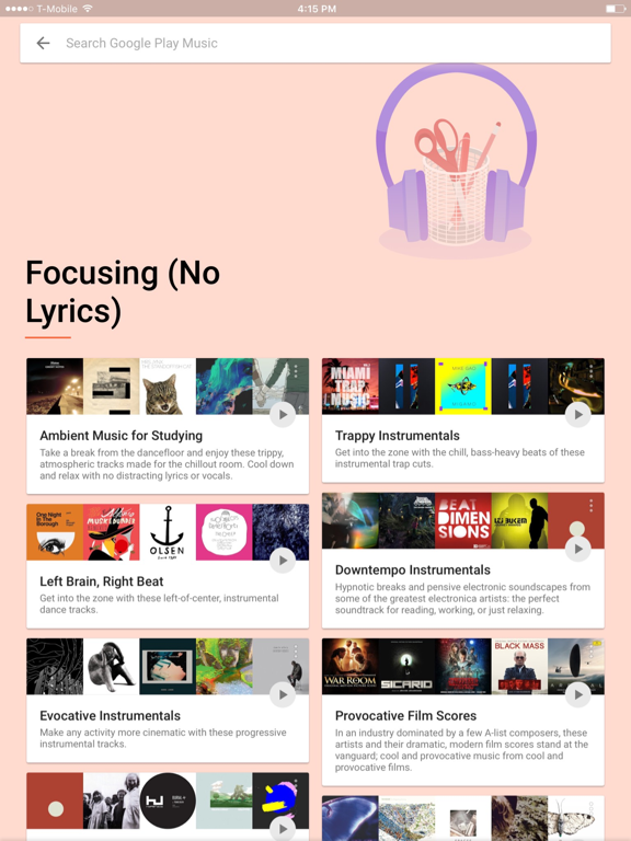 Google Play Music screenshot