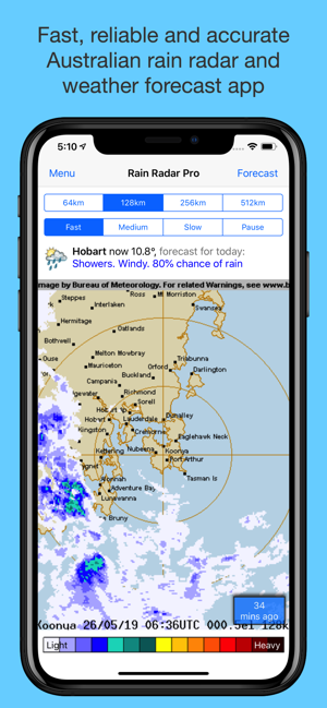 Rain Radar Lite - Aus Weather