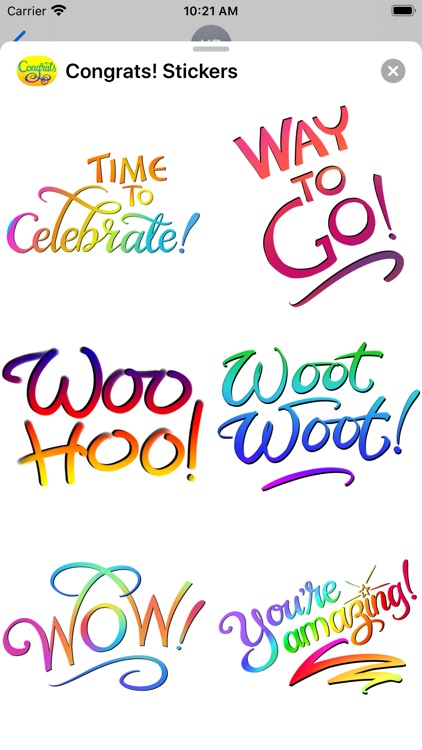 Congrats! Stickers screenshot-3