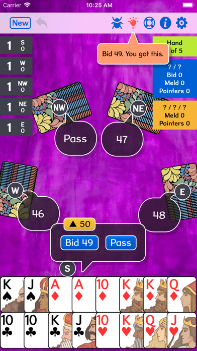 5-Handed Pinochle+ screenshot 2