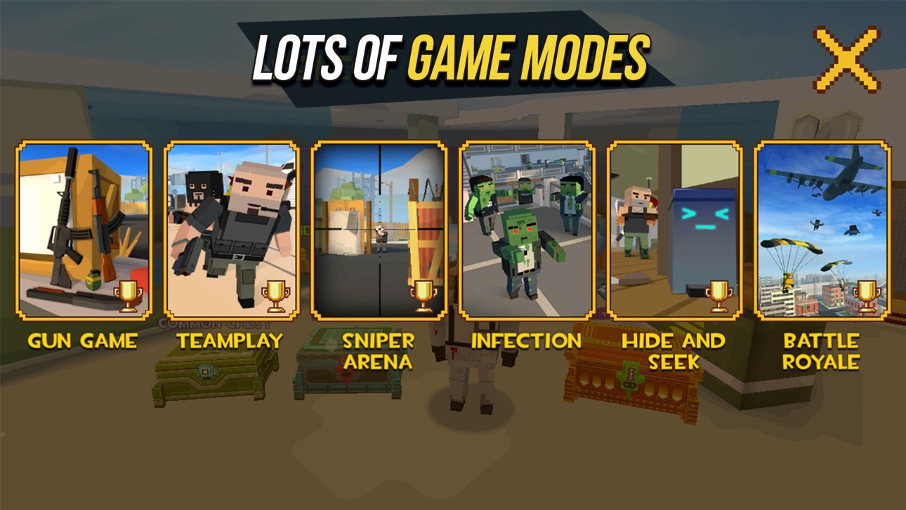 Grand Battle Royale: Pixel FPS Hack screenshot 5 - iOS game interface