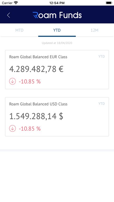 Roam Funds screenshot 2