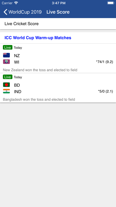 CrickLive - Live Cricket Score screenshot 3