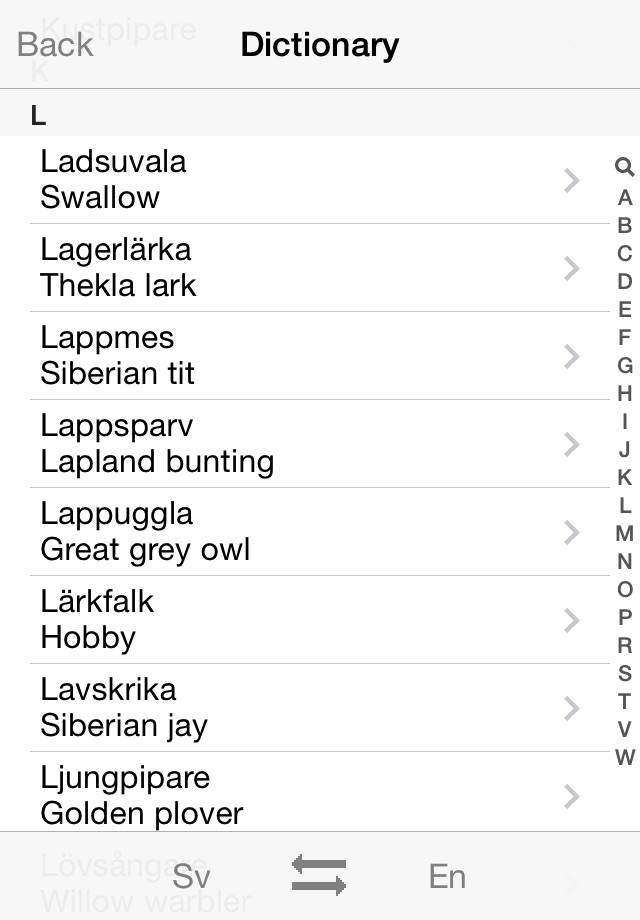 European Birds Names screenshot 3