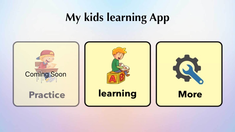 My kids learning App