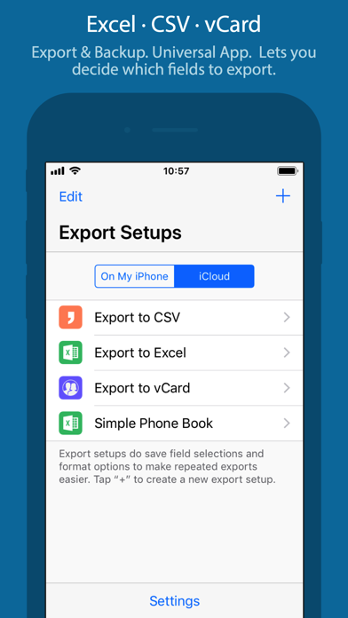 Exporter for Contacts Screenshot 1