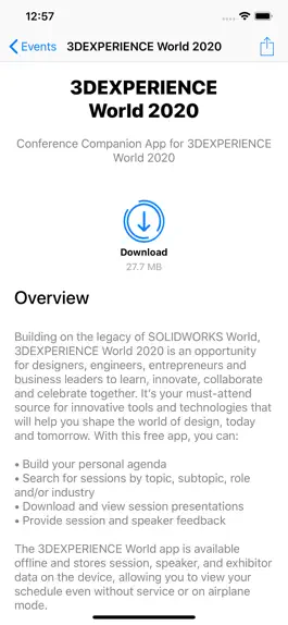 Game screenshot 3DEXPERIENCE World apk