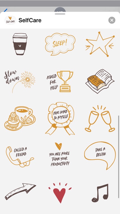 Self-Care Stickers