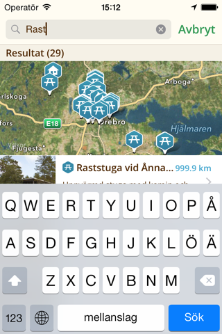 Örebros Naturkarta - náhled