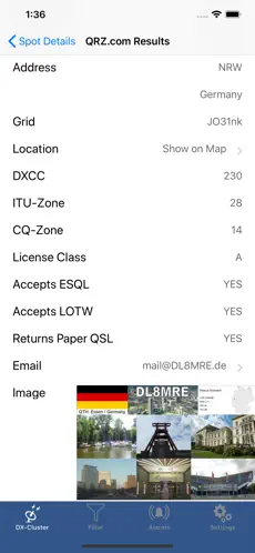 Screenshot 6 iCluster - DX-Cluster database iphone