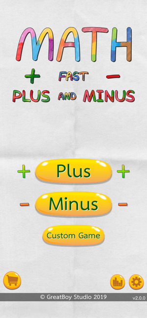 Math Fast Plus and Minus