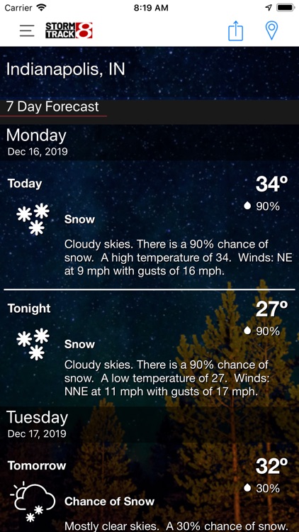 WISH-TV Weather screenshot-3